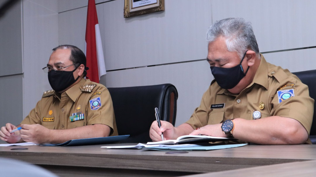 Gubernur Erzaldi : Pemdes dan Kelurahan Harus Aktif Lakukan Pencegahan Penyebaran Covid-19