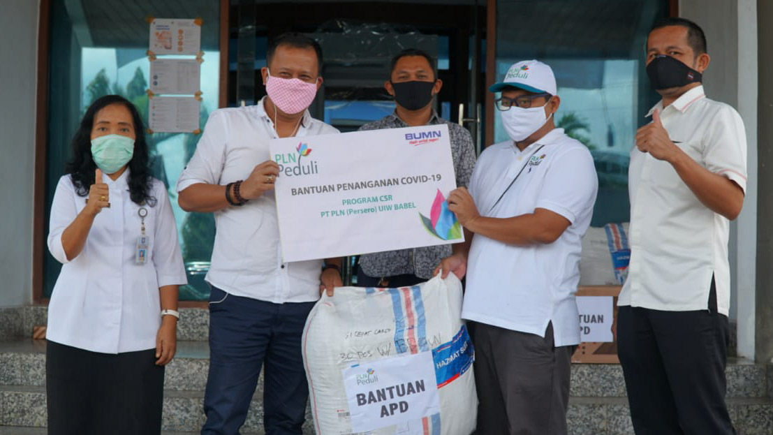 PLN Babel Bantu APD Untuk Tenaga Medis